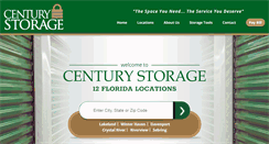 Desktop Screenshot of century-storage.com